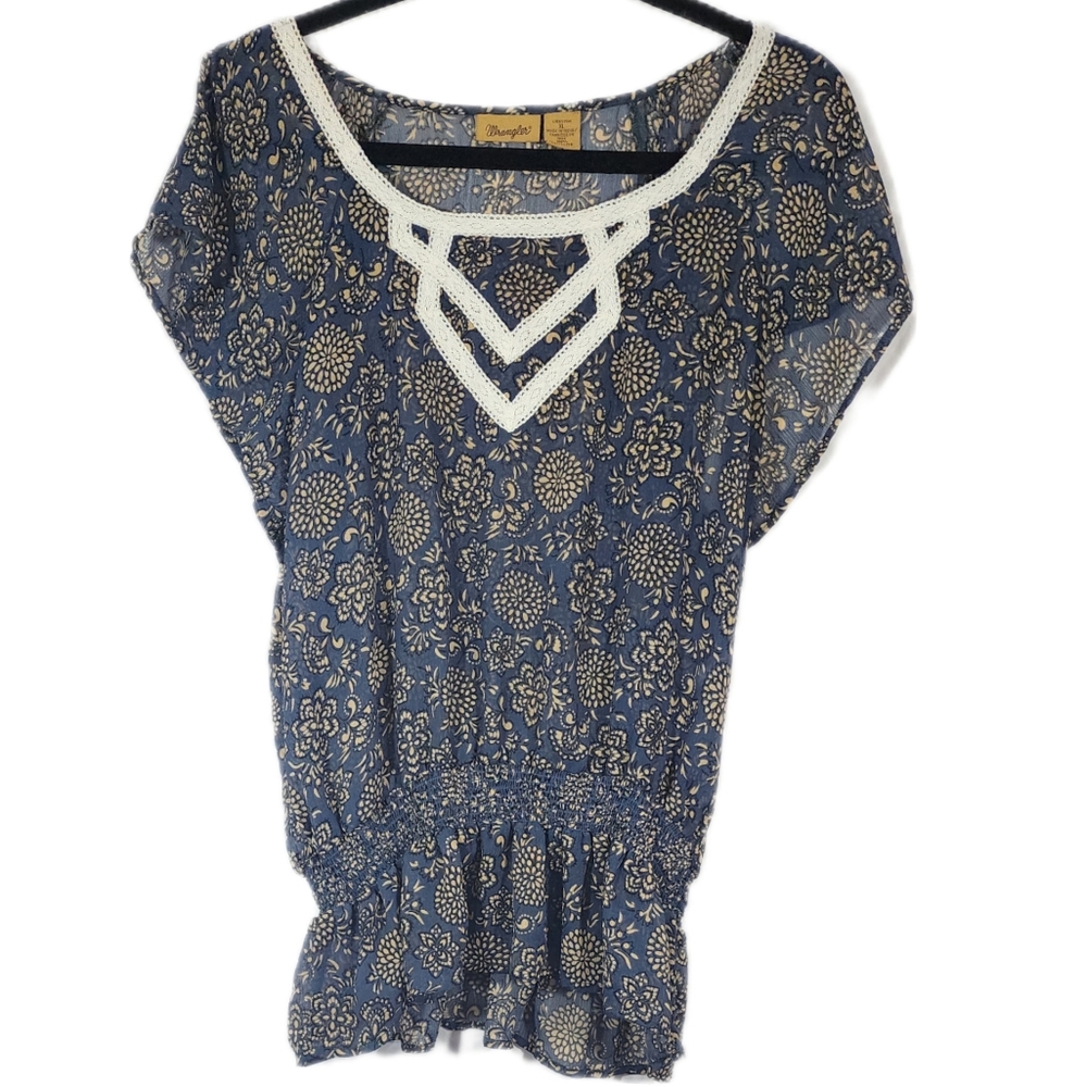 Wrangler top see through blouse